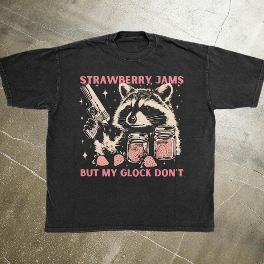 Funny Raccoon Shirt, Trash Panda, Animal Meme Tee - Picture 1 of 3